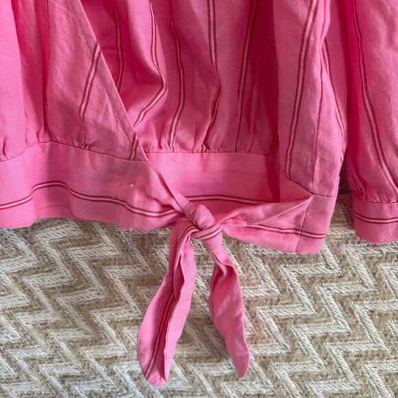 Madewell Wrap Top in Cecelia Stripe NWT - Picture 8 of 12